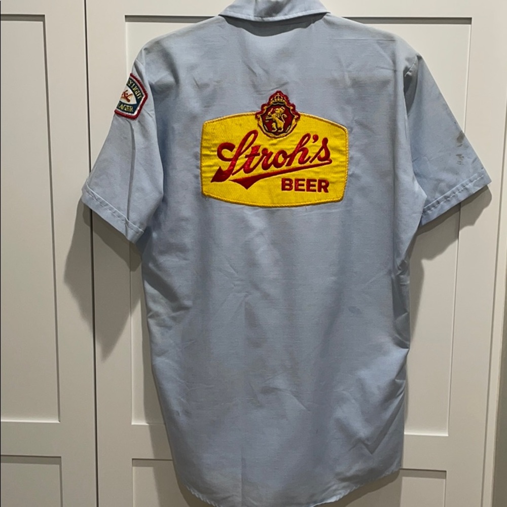 Vintage Detroit Stroh’s beer shirt. Make a offer
